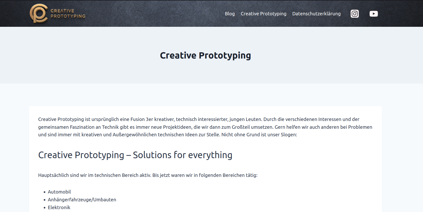 Webseite goes online